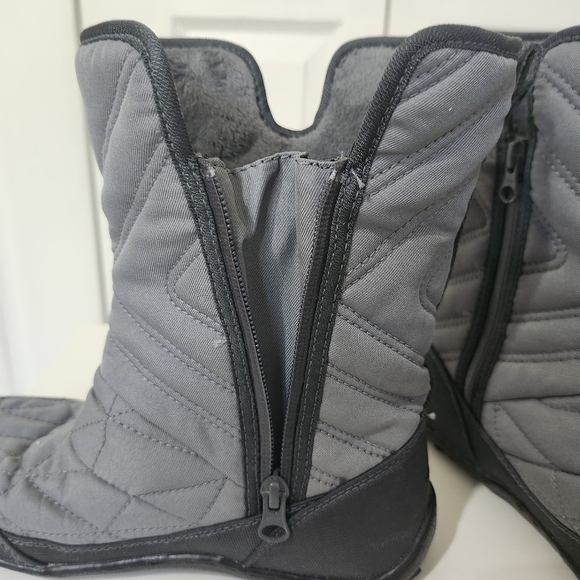 Columbia Minx III Winter Boots Women Youth Sz 6 Gray Waterproof Insulated Snow - Picture 15 of 16